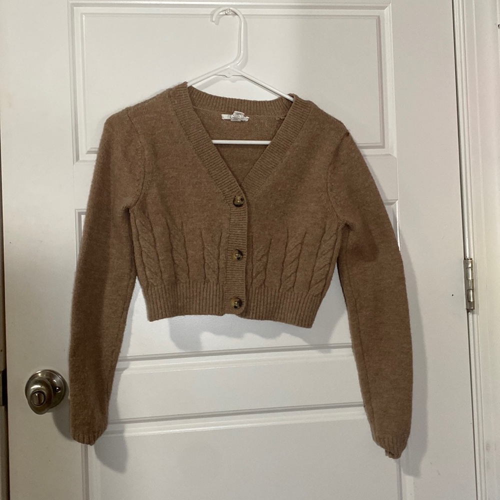 Cocoa Cropped Cardigan